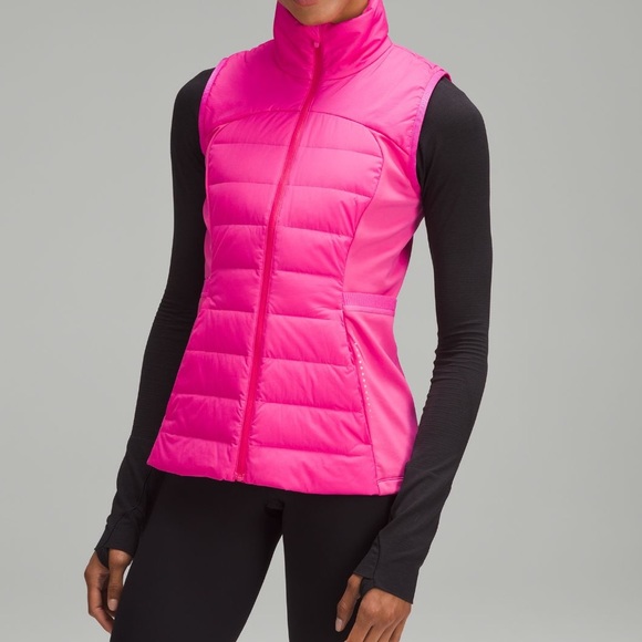 lululemon athletica Jackets & Blazers - Lululemon Down for it all vest in sonic pink size 14